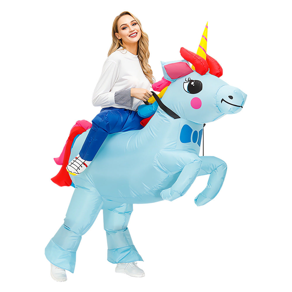 Halloween dinosaur inflatable clothing cross-border Flamingo rabbit funny inflatable doll costume animal performance wear props