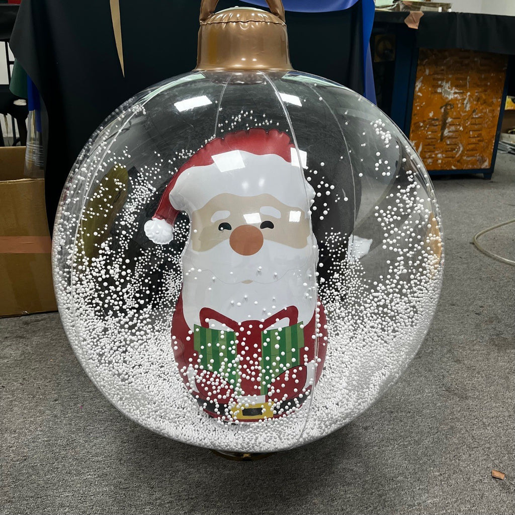2023 new inflatable Christmas ball inflatable LED Christmas luminous hanging ornament crafts children Christmas snowman