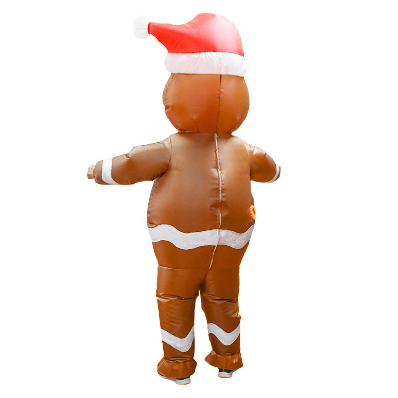 Christmas inflatable clothing cross-border Amazon gingerbread man inflatable clothing party funny clothing Festival performance costume