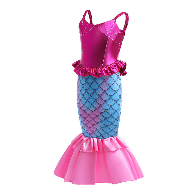 Halloween costume girls mermaid skirt Christmas princess dress cosplay dress stage performance costume
