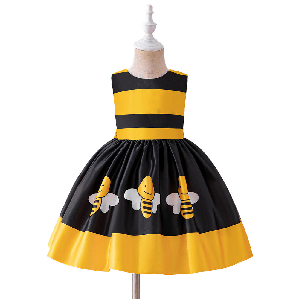 European and American new bee animal costume Halloween Children's cosplay costume stage performance pettiskirt
