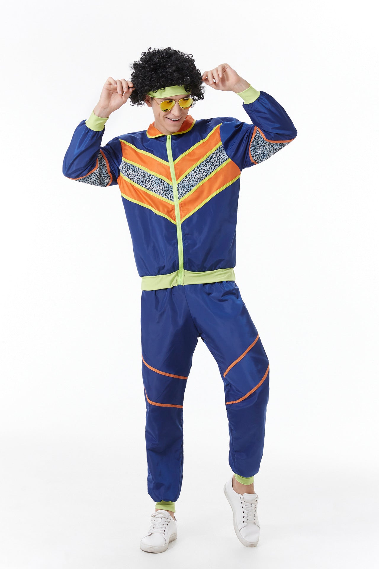 disco costume disco Amazon adult men's and women's performance costume hippie rock dance sports hip-hop costume