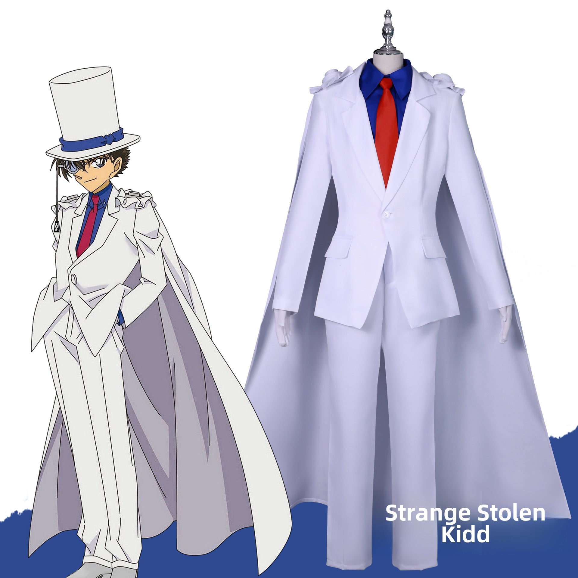Kid cat burglar cos costume Kidd cos costume two-dimensional animation cosplay full set