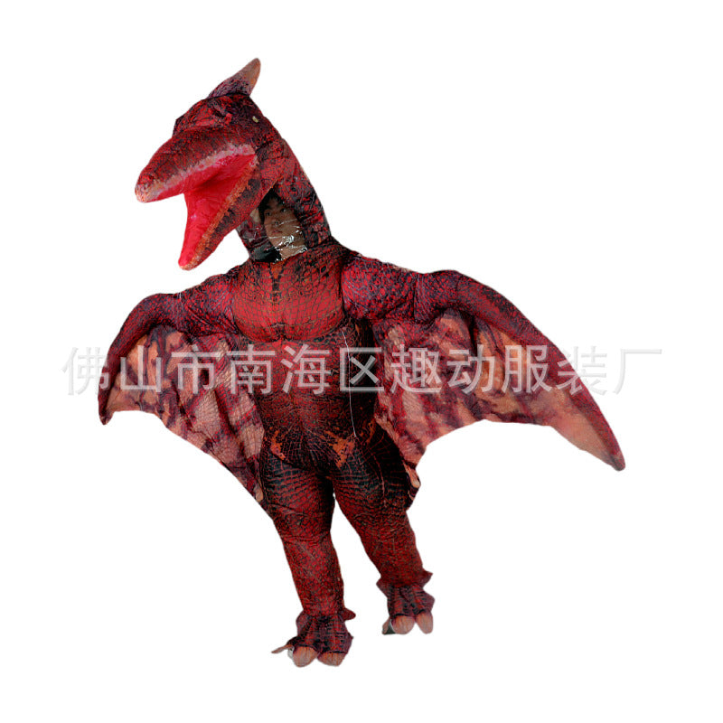 Inflatable Triceratops pterosaurus cartoon costume walking anime clothing mascot inflatable costume dinosaur stage performance