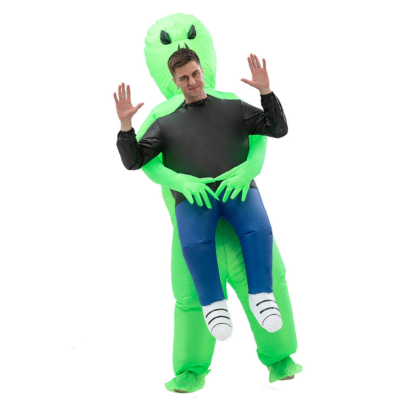 Factory Halloween ghost hugging inflatable costume alien ET props inflatable costume walking performance costume