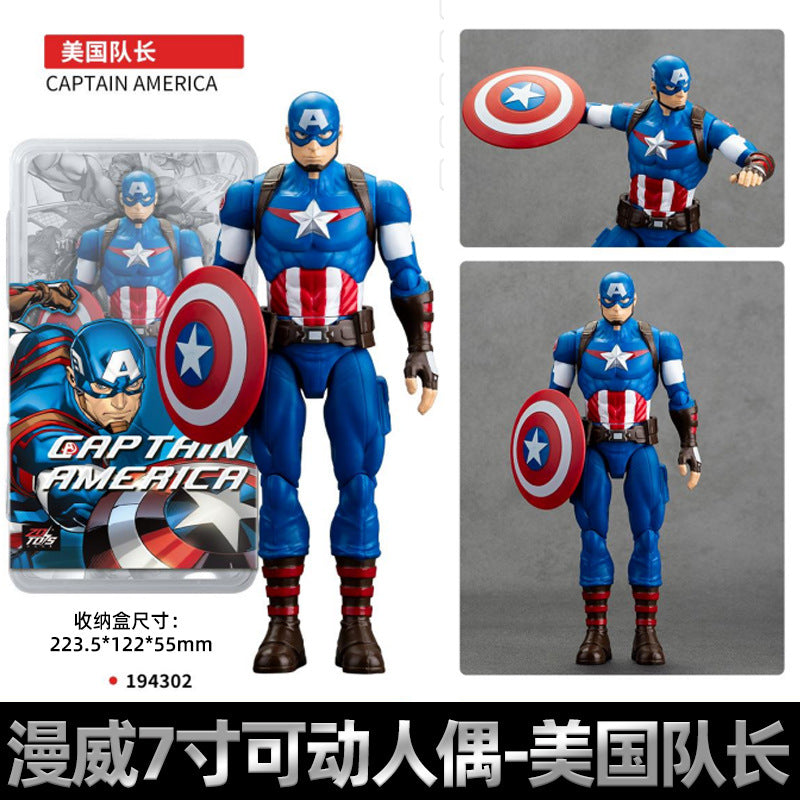 Marvel Avengers 7-inch Movable Iron Man Spider-Man Action Figure