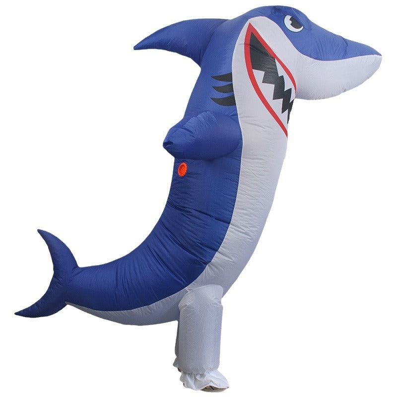Halloween party shark inflatable clothing costume cannibal shark inflatable clothing party spoof costume props Christmas dress up