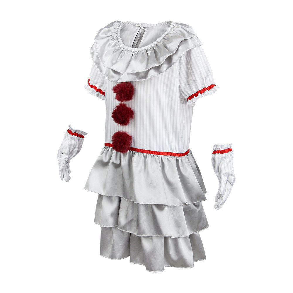 American Pennywise clown Halloween cosplay costume for girls