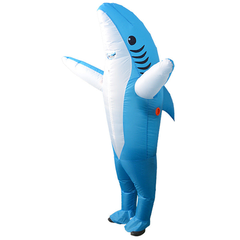 Halloween party shark inflatable clothing costume cannibal shark inflatable clothing party spoof costume props Christmas dress up