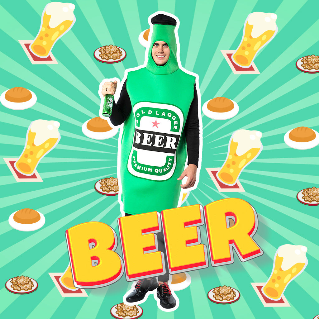 In stock Halloween new beer cosplay clothes Adult Costume Party campus performance costume fun stage costume