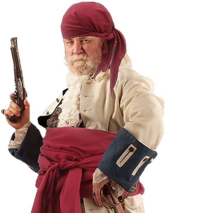 Halloween pirate costume medieval renaissance pirate headscarf and belt costume accessories