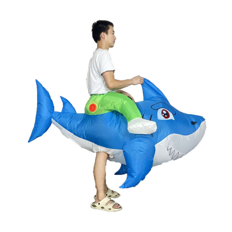 Shark inflatable clothing Halloween dress up funny cartoon doll inflatable clothing cross-border props performance party costume