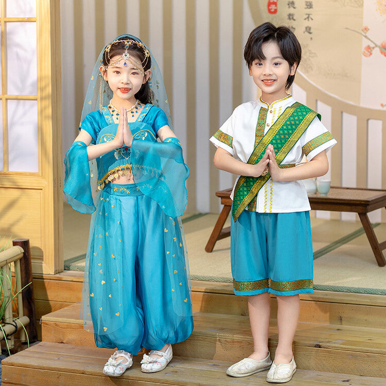 Children's new Chinese style Tang costume Han costume boys' summer Chinese style Dai girls' ethnic style dragon boat festival costume
