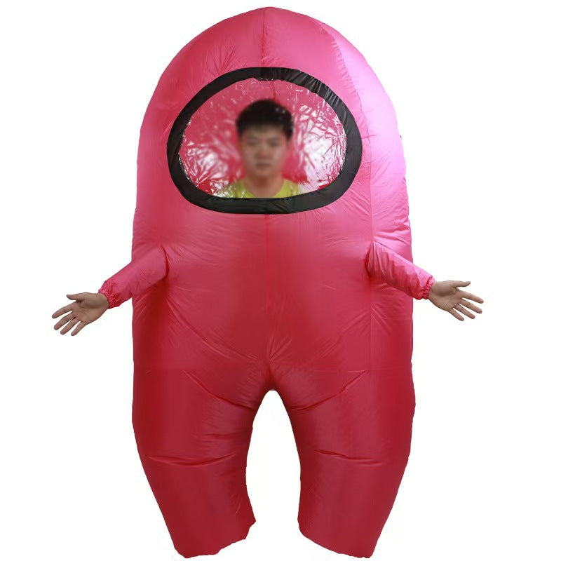 Cross-border amongus clothing multi-color spaceman inflatable clothing anime game doll little celebrity costume role play