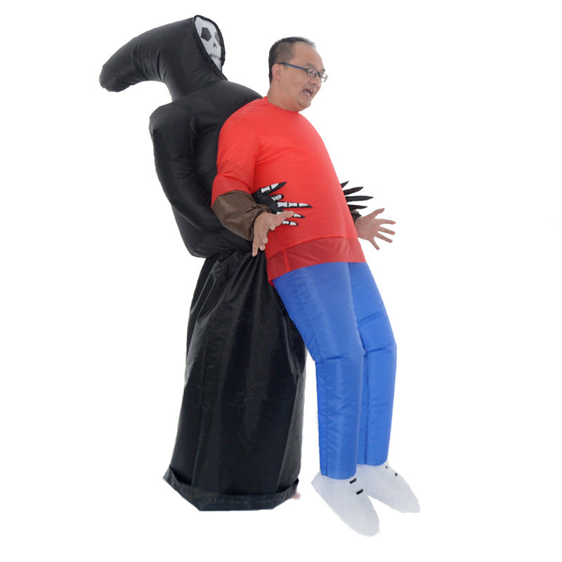 Factory Halloween ghost hugging inflatable costume alien ET props inflatable costume walking performance costume
