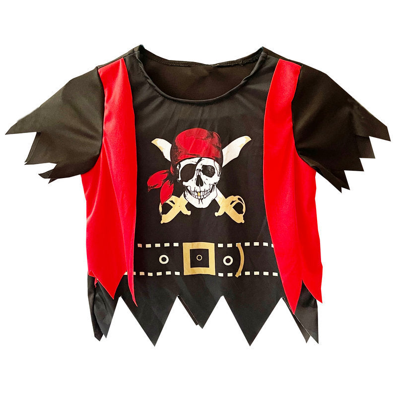 Makeup ball performance costume Halloween children handsome little pirates costume Pirates Of The Caribbean costume pirate vest