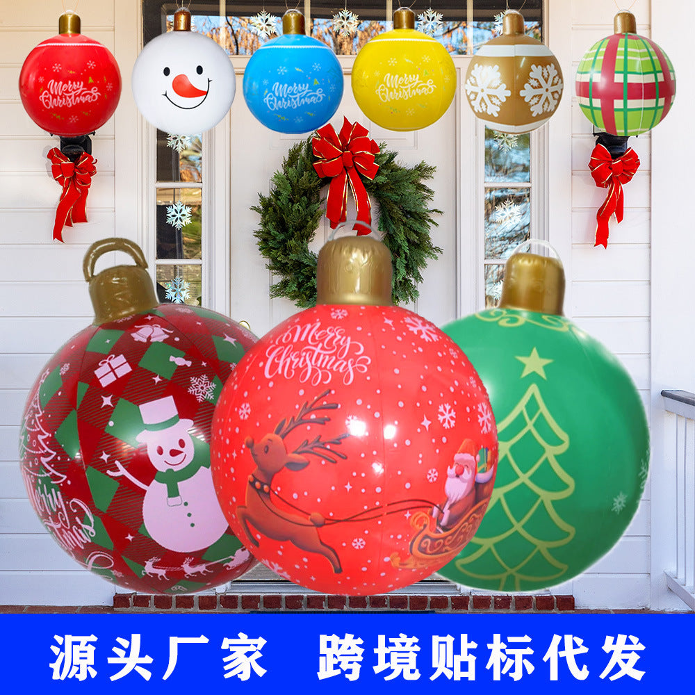 Inflatable Christmas Ball Christmas Halloween ornament ball outdoor inflatable toy ball party activity party props