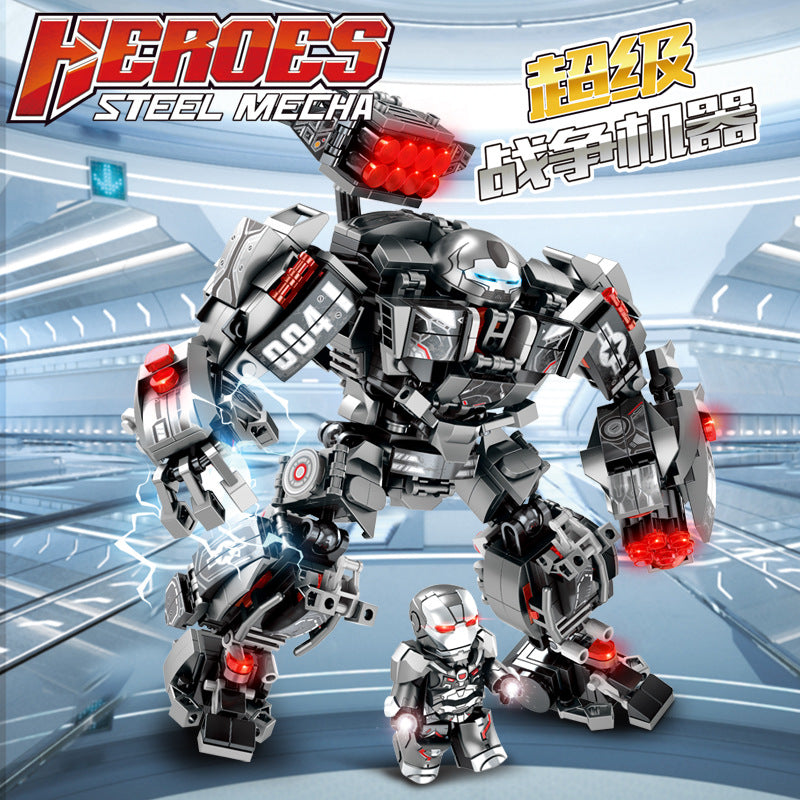 Iron Man anti-Hulk mecha Leyi building blocks Avengers armored boys educational assembled toys gift