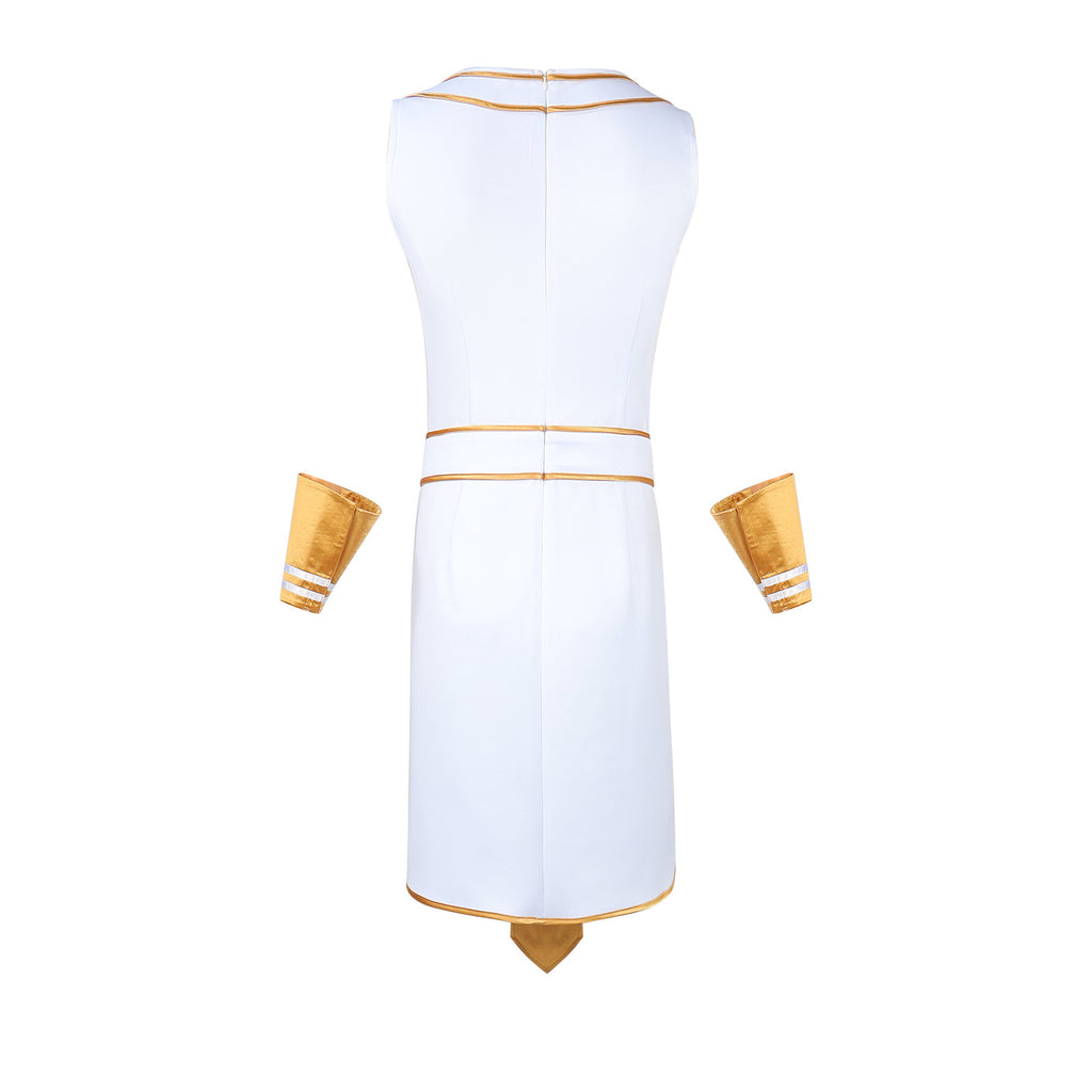 Halloween costume cos medieval ancient Roman one-shoulder costume real person role play
