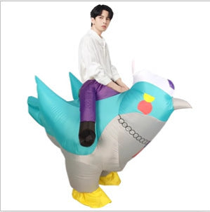Tiktok Halloween annual party party costume funny performance dinosaur inflatable clothing Astronaut Frog doll clothing
