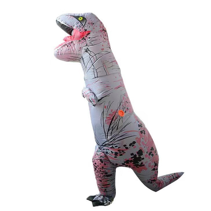 Halloween costume ribs Tyrannosaurus inflatable clothing stage dress up black and white zombie Tyrannosaurus inflatable clothing performance clothing