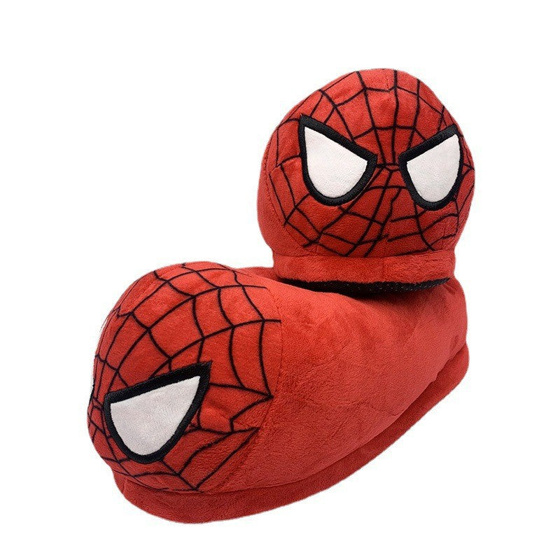 Cartoon Marvel Avengers Batman children's plush slippers Spider-man autumn and winter home warm men cotton slippers