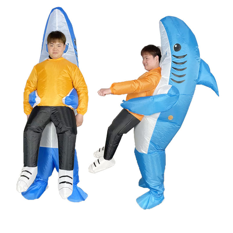 Shark inflatable clothing Halloween dress up funny cartoon doll inflatable clothing cross-border props performance party costume