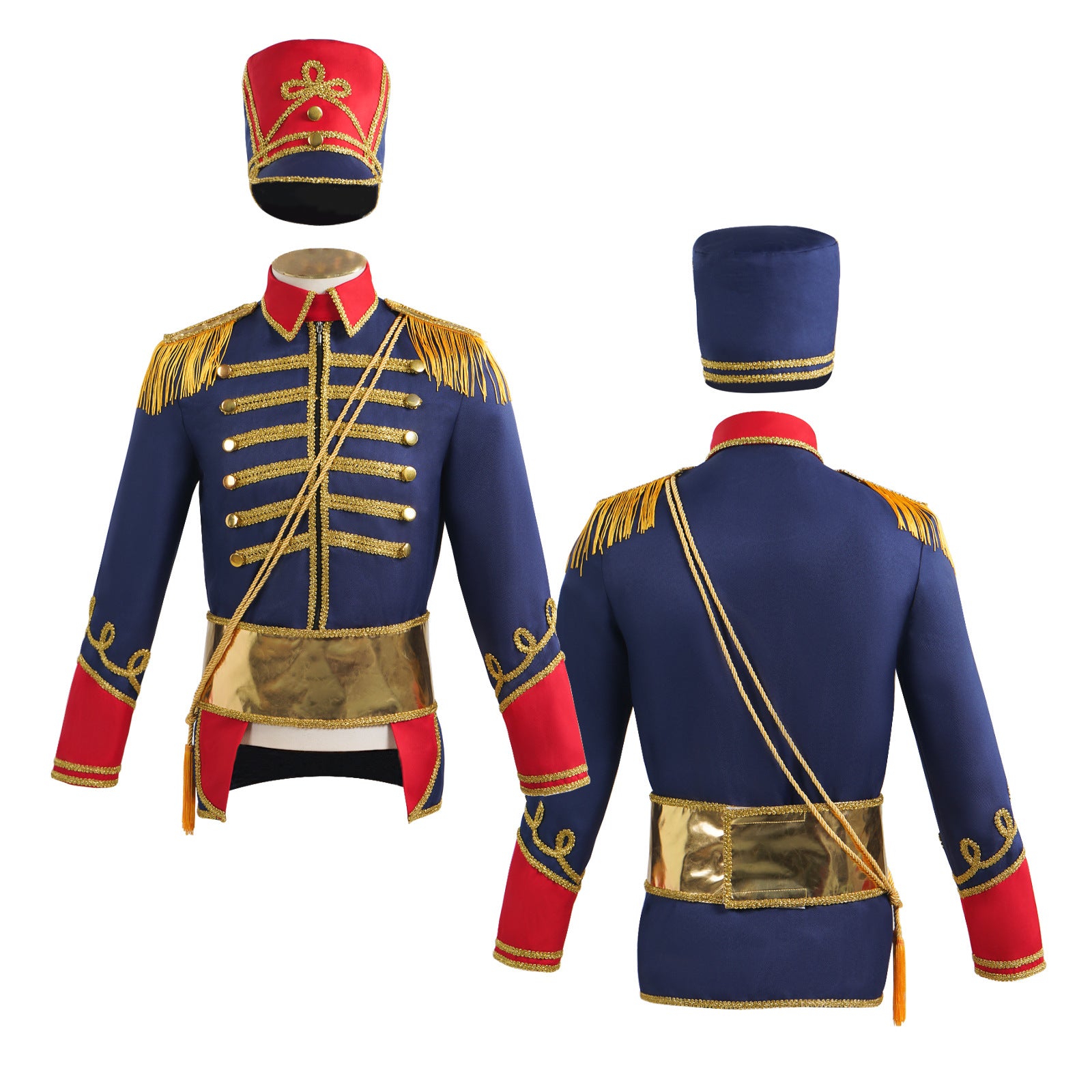 European and American medieval costume retro stand collar circus uniform stage costume suit cos costume
