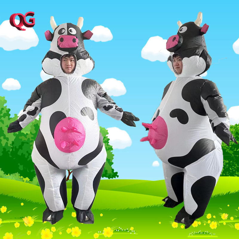 Bobo cow inflatable clothing bar active atmosphere walking clothes makeup costume party gathering modeling clothing