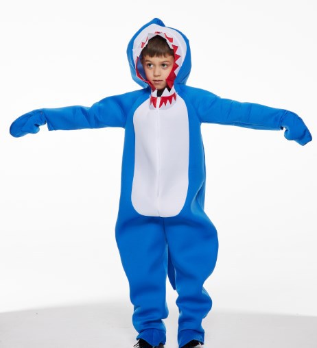 2020 new stage play costume kids shark role performance costume Halloween party kindergarten group clothes