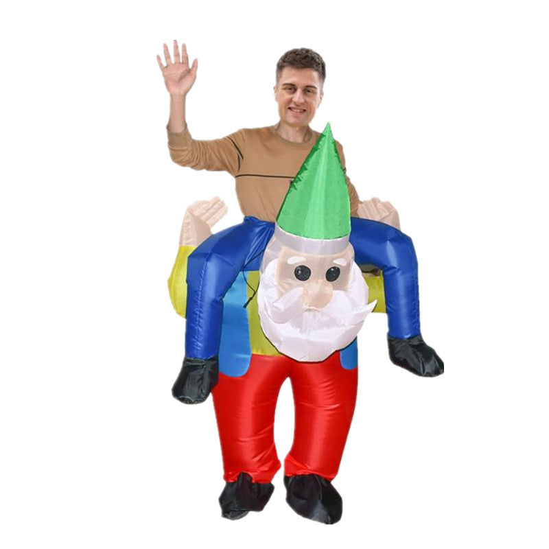 Halloween Santa Claus clothes snowman riding elk inflatable clothing Carnival cloth Christmas tree gingerbread man costume