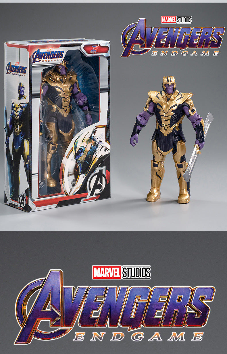 Avengers 7-inch iron man model Spider-Man hand office Captain America Marvel decoration toys