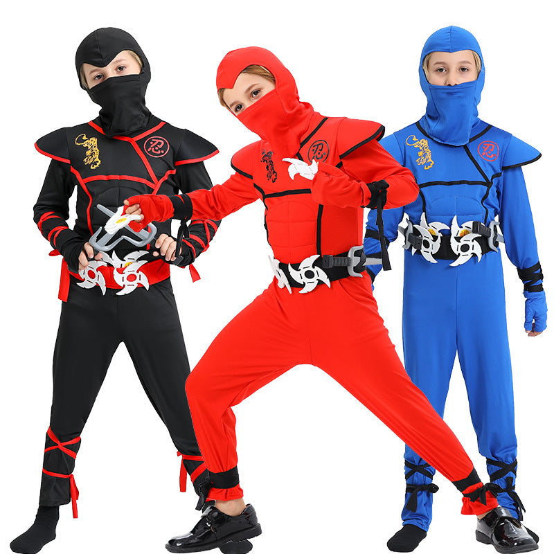 cosplay Halloween costume children's Ninja muscle costume samurai performance costume anime same game theme