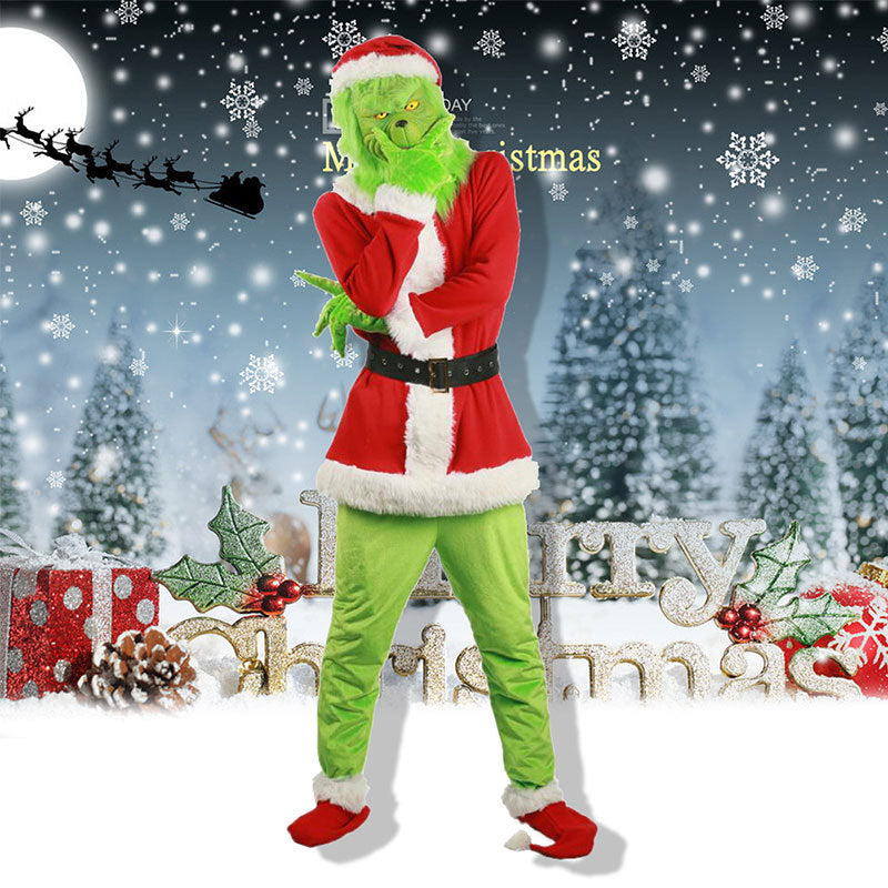 Grinch clothing mask headgear party clothing