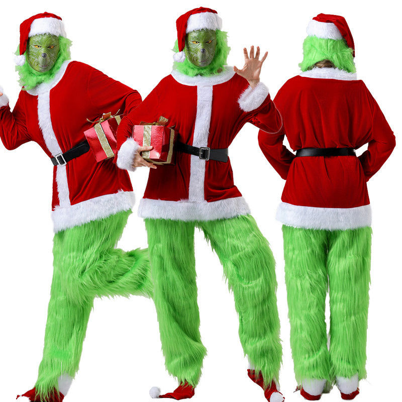 Christmas themed Grinch cosplay costume