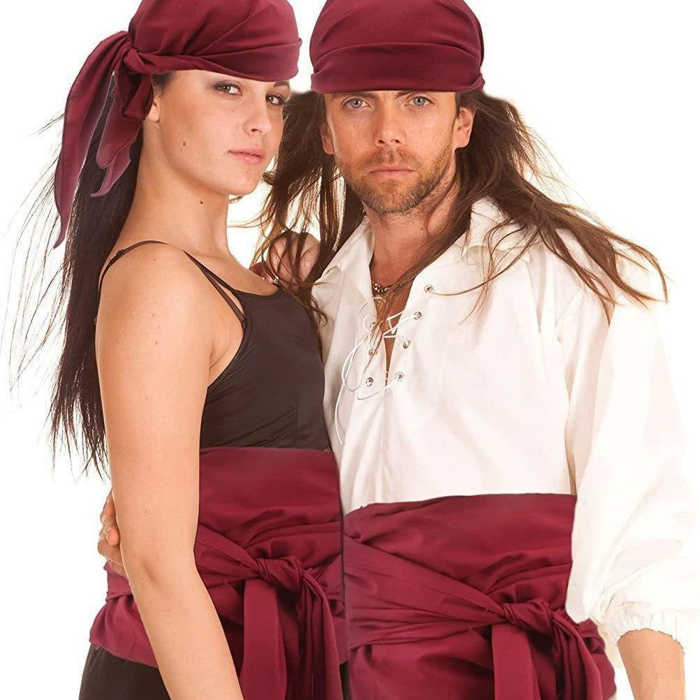 Halloween pirate costume medieval renaissance pirate headscarf and belt costume accessories
