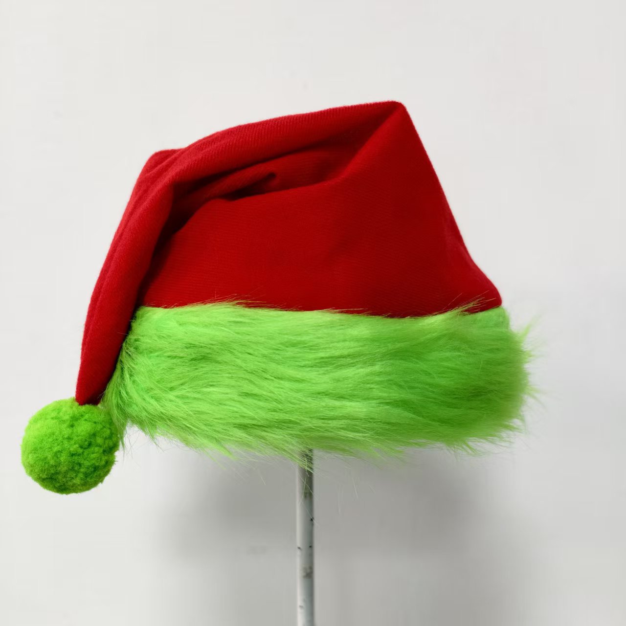 Dr. Seuss' How the Grinch Stole Christmas Grinch beard hat Gloves mask green fur monster head cover green beard Christmas clothing clothes