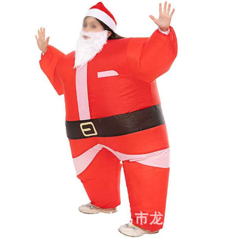 Christmas elk Gingerbread Man Costume party party stage atmosphere props Santa Claus inflatable costume