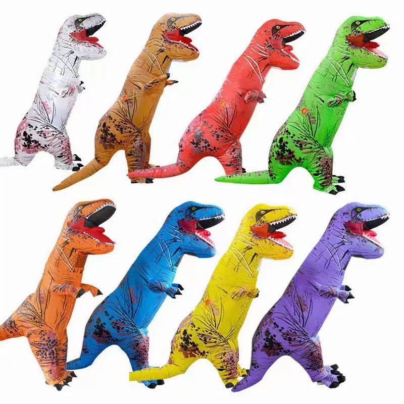 Amazon funny children dinosaur celebration doll makeup props Halloween Tyrannosaurus inflatable costume costume