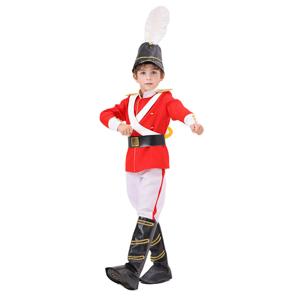 Cross-border toy soldier dress up cos costume British costume costumes children's costume Halloween suit