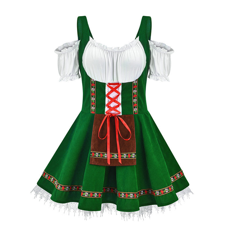 Germany Munich plus-sized beer costume Halloween bar girl dress stage costume maid costume
