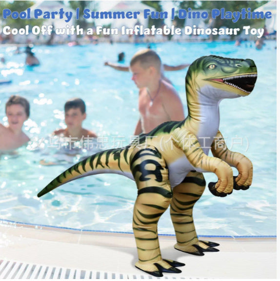 Cross-border spot cartoon inflatable dinosaur inflatable simulation toy inflatable PVC inflatable cartoon animal toy explosion-proof