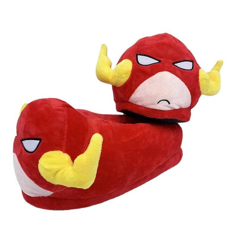 Cartoon Marvel Avengers Batman children's plush slippers Spider-man autumn and winter home warm men cotton slippers