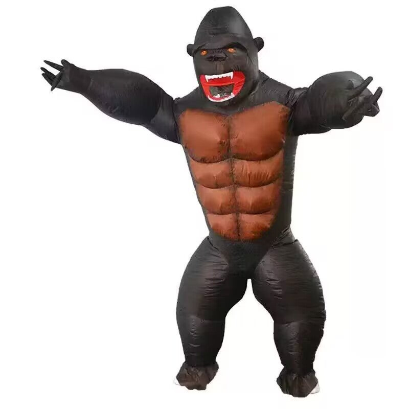Clown werewolf killing elephant Bobo cow King Kong crocodile back Horn Dragon small yellow duck rugby football inflatable costume