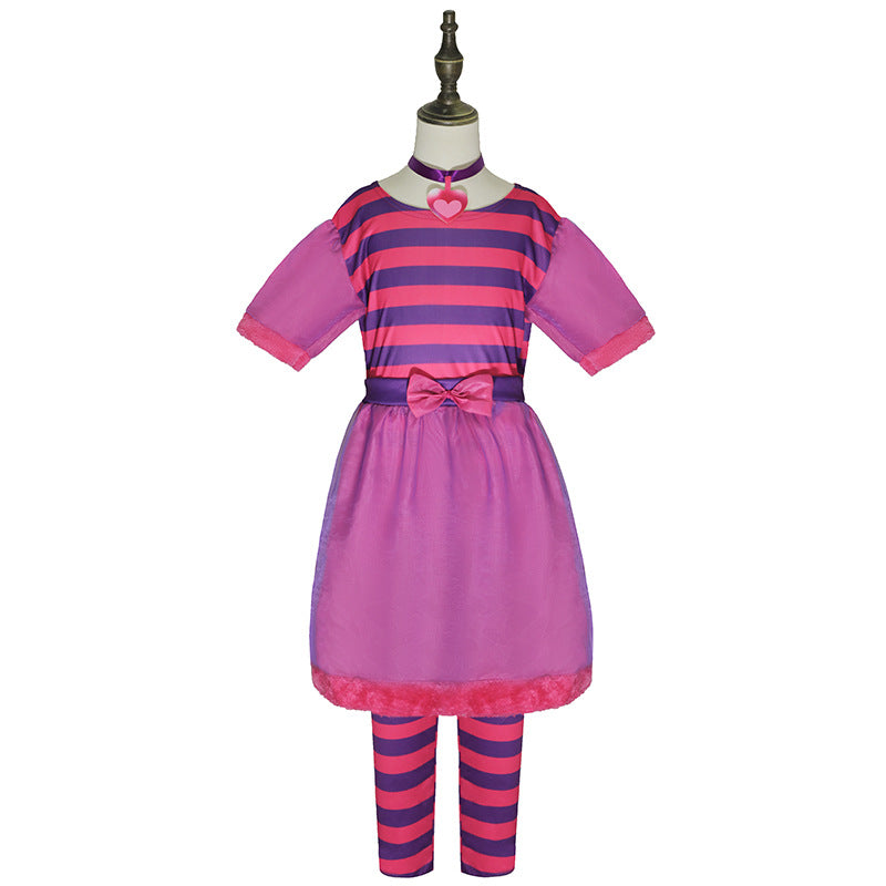 Halloween children's costume Alice in Wonderland cosplay cos costume Cheshire cat costumes