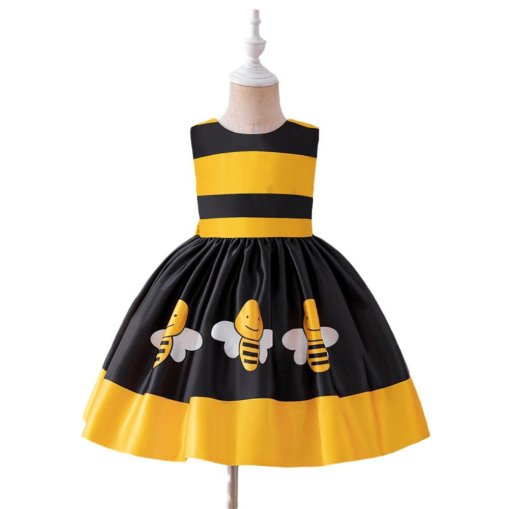New Bee animal costume Halloween Children's cosplay costume girls' stage performance pettiskirt