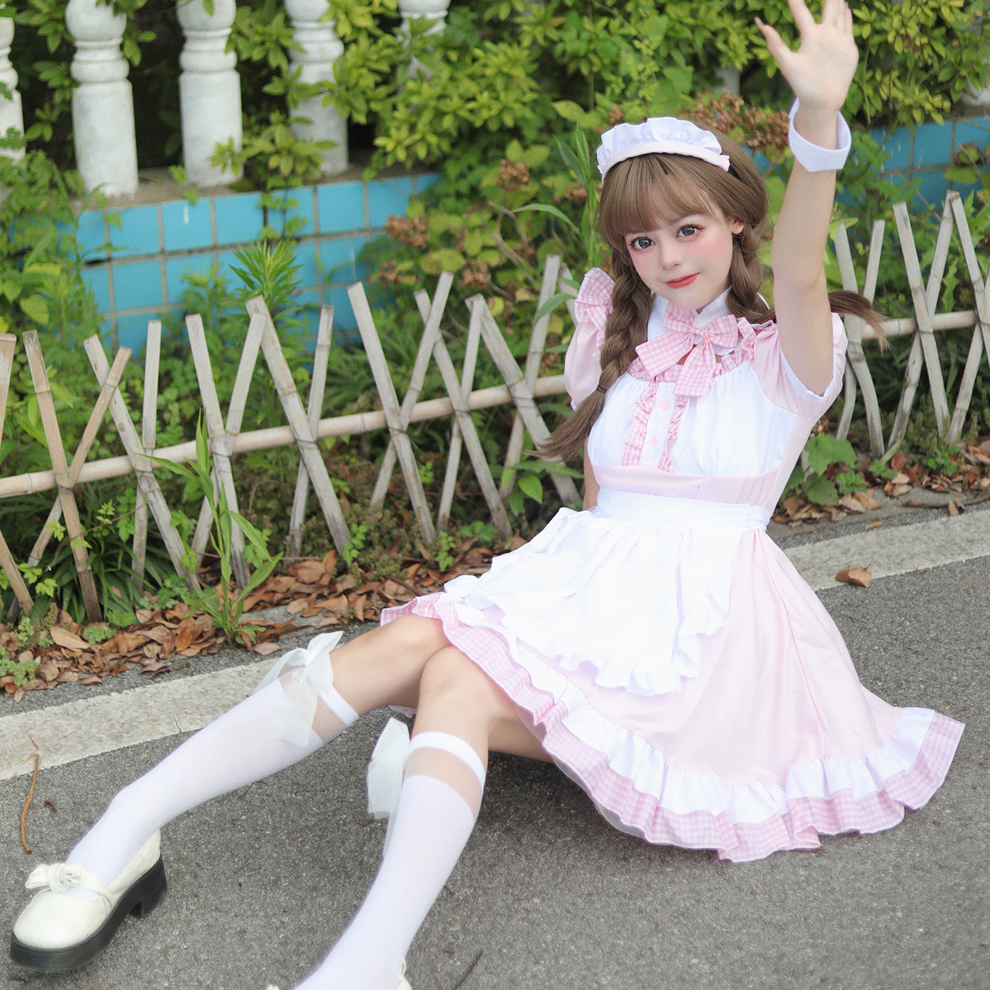 Original cross-border Amazon akihara Japanese maid costume COSPLAY performance costume Lolita cute sister