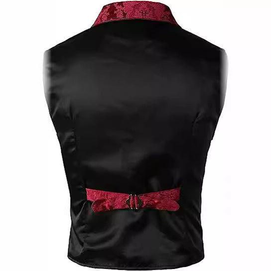 Amazon foreign trade new men's vest medieval costume retro Gothic formal dress vest Halloween costume