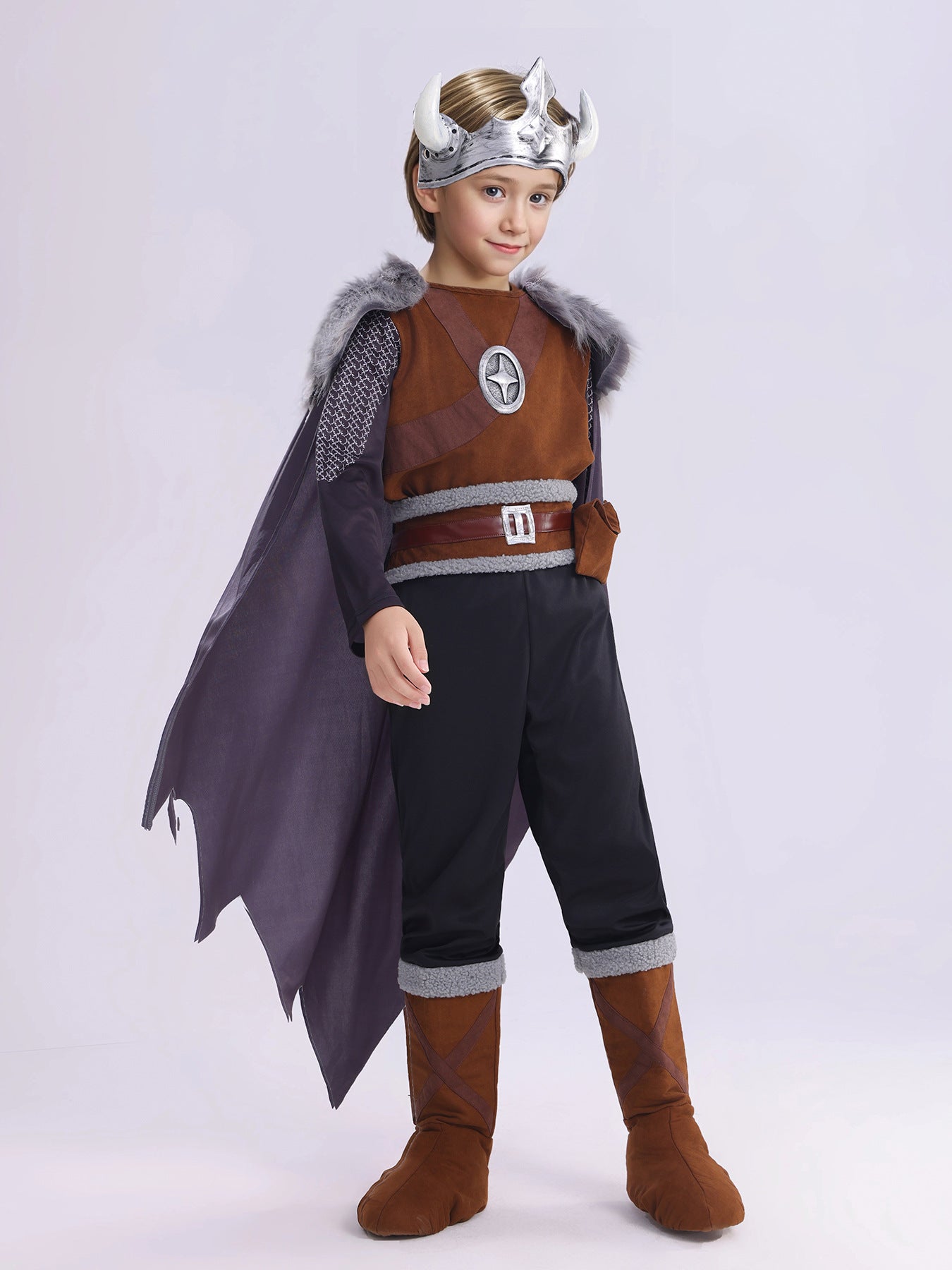 New children's Viking pirate performance wear warrior cosplay costume Halloween cos costume stage costume