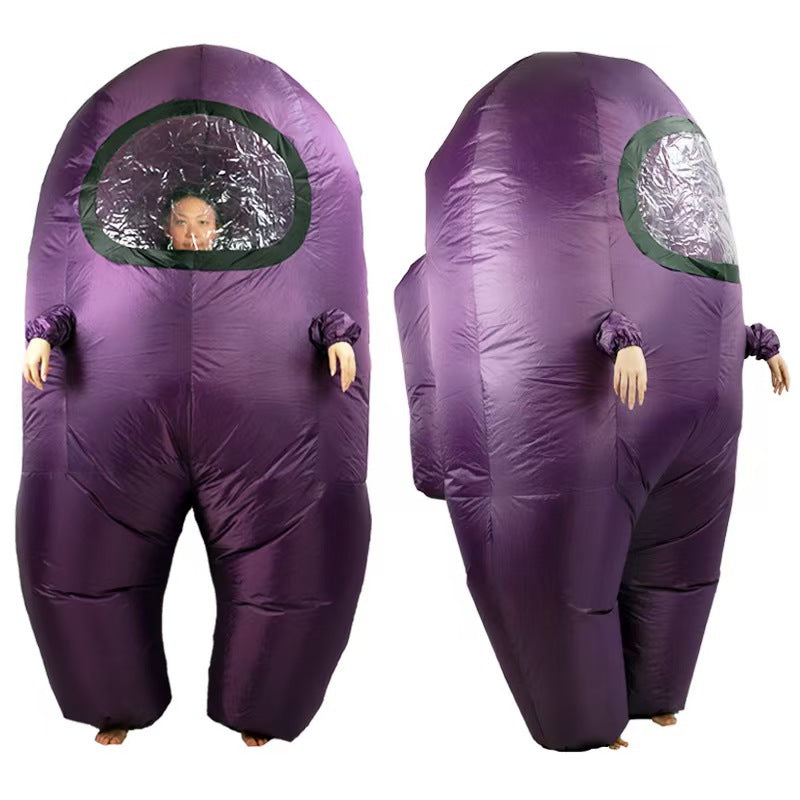 Cross-border amongus clothing multi-color spaceman inflatable clothing anime game doll little celebrity costume role play